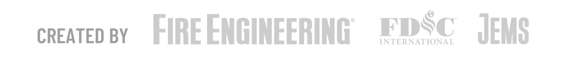 Fire Engineering, FDIC, and JEMS Logos