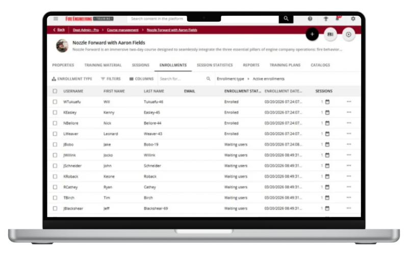 The Fire Academy mobile app